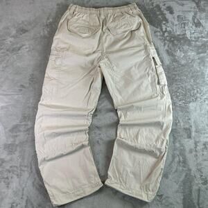 Standard Cloth Beige Cargo Pants Men’s Elastic Waist Utility Streetwear Sz 28
